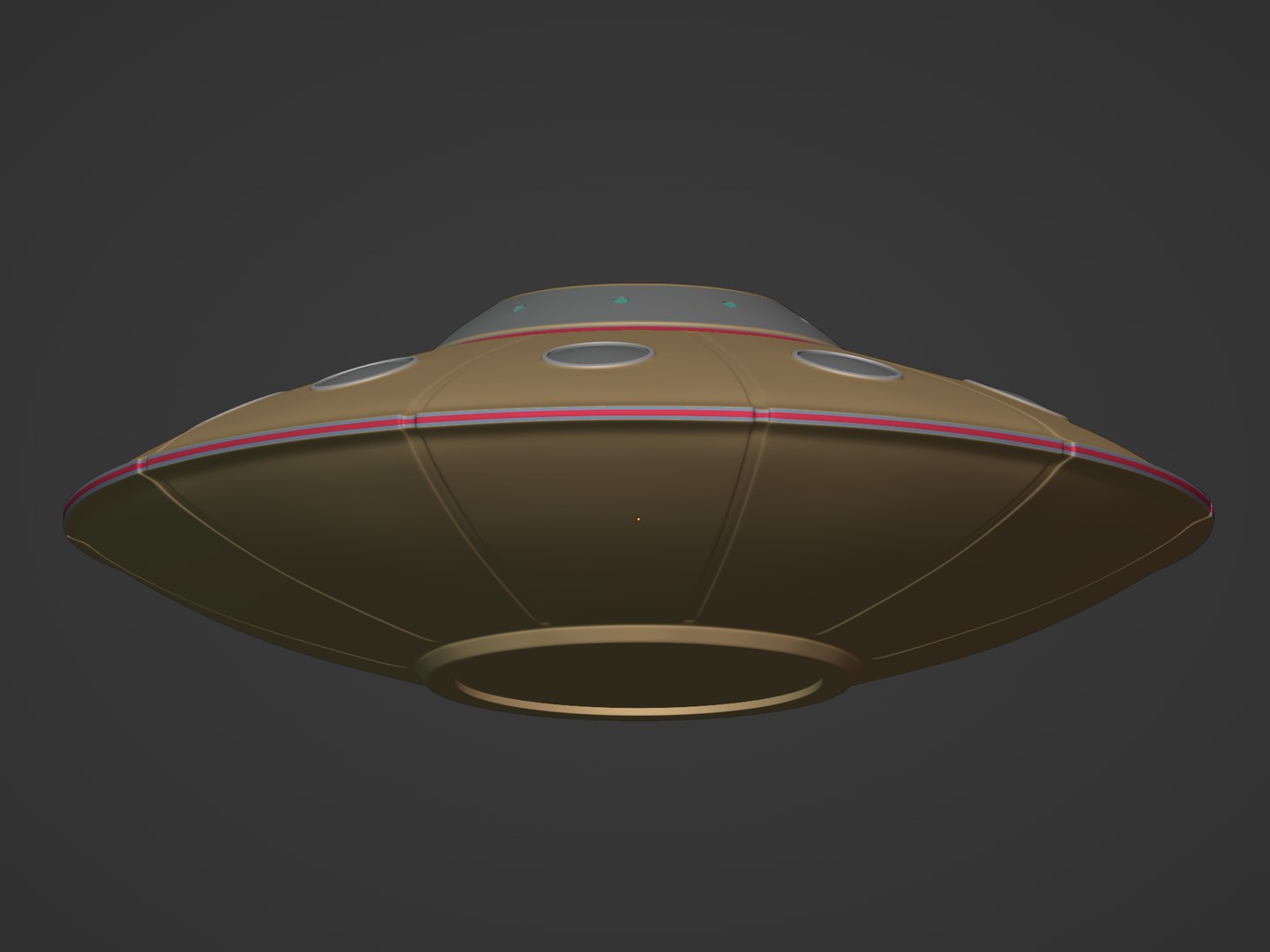 3D Flying Saucer - TurboSquid 1860749