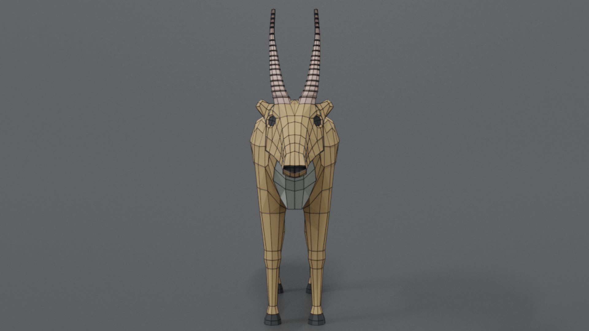 saiga antelope 3D model https://p.turbosquid.com/ts-thumb/qX/wgM03T/pzCYiLWa/saiga_17wire/png/1599080565/1920x1080/fit_q87/e0438ba9c503c7c54959217bfc9a961fd2b0be11/saiga_17wire.jpg