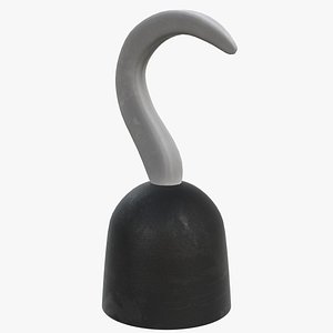 3D pirate hook toy model