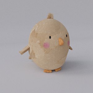 stuffed toy chicken 3D