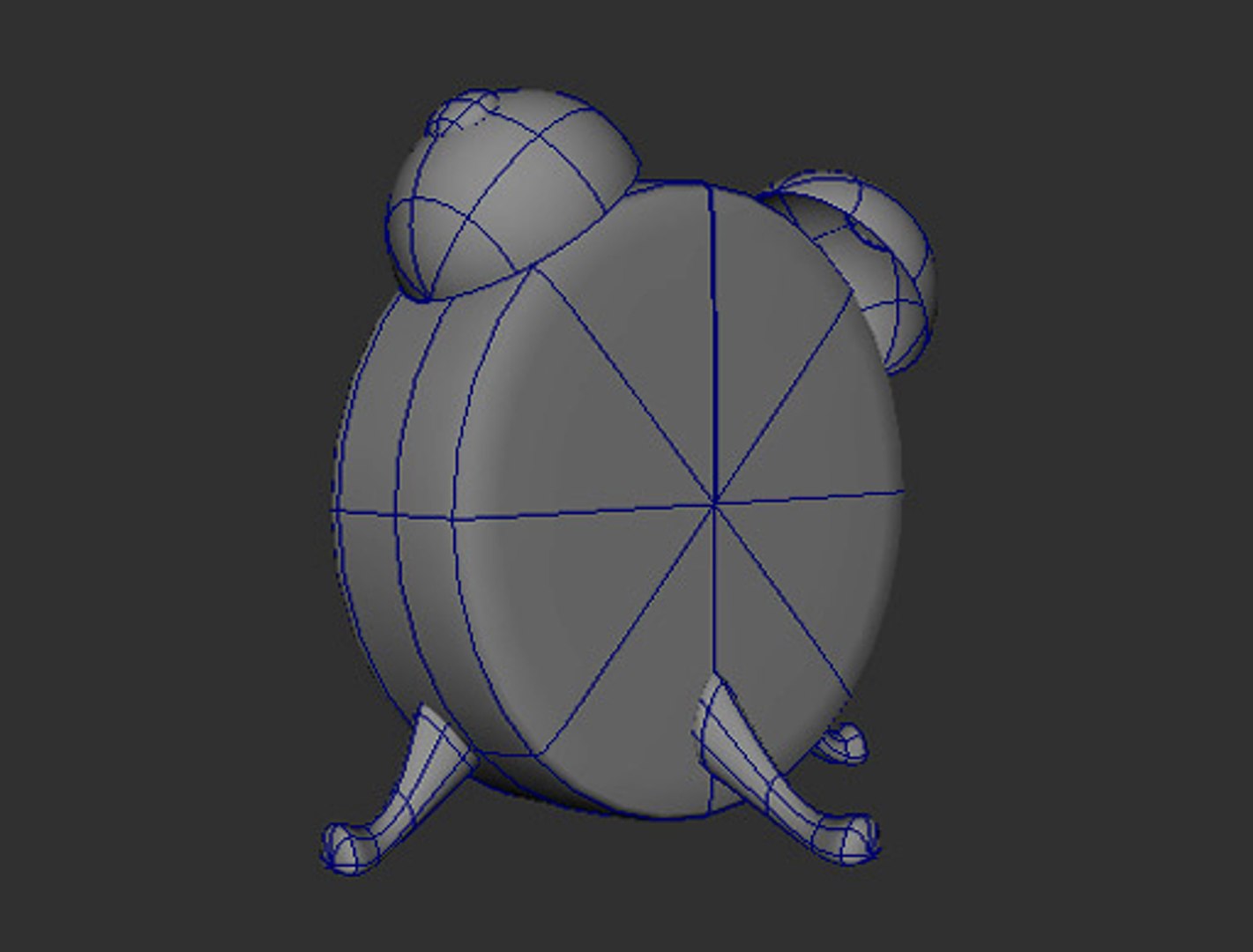 3d cartoon style clock model