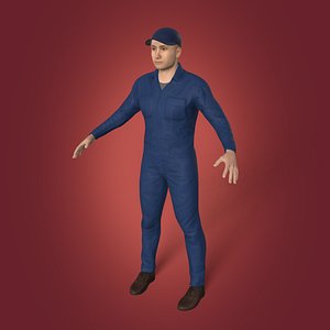 High Quality Mechanic Model with FK and IK Rig