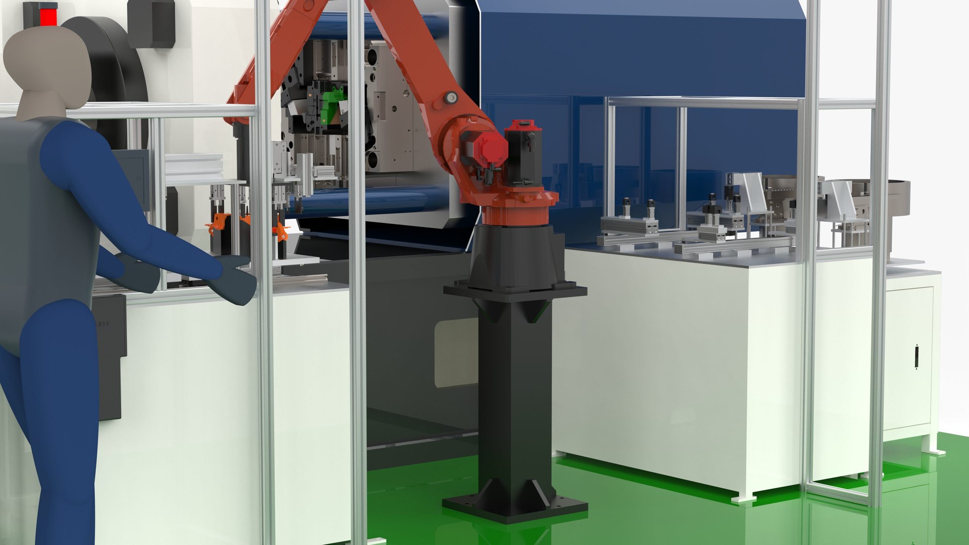 Automatic Bracket Loading Injection Machine 3D model TurboSquid 2065992