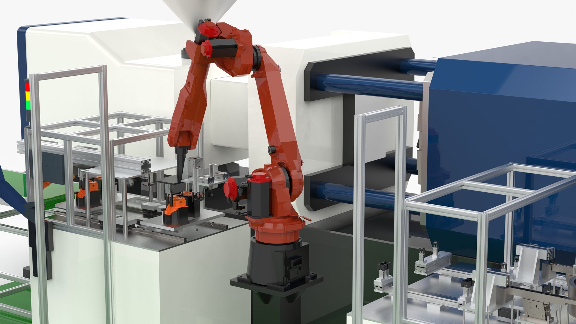 Automatic Bracket Loading Injection Machine 3D model TurboSquid 2065992