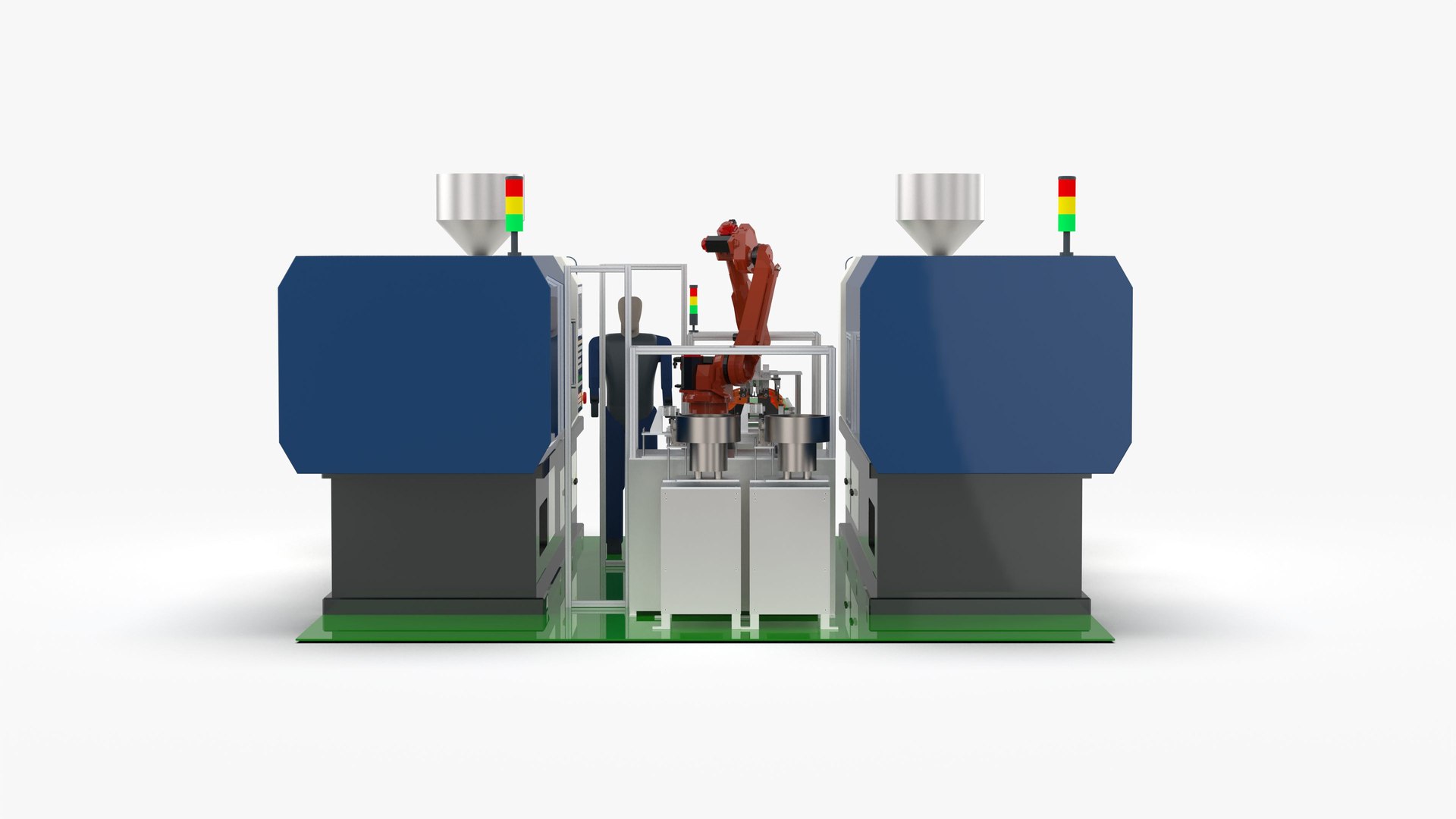 Automatic Bracket Loading Injection Machine 3D model TurboSquid 2065992