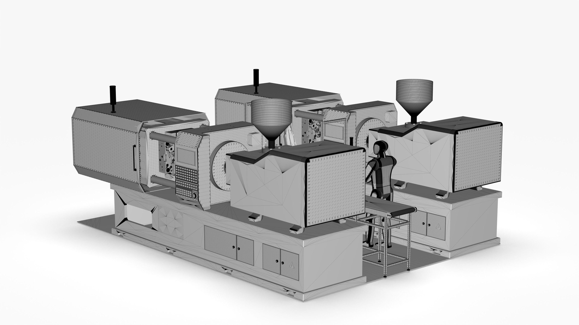 Automatic Bracket Loading Injection Machine 3D model TurboSquid 2065992