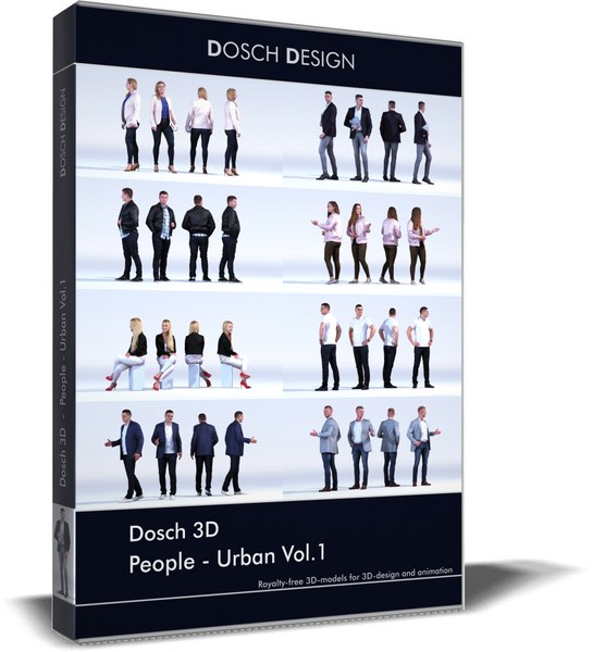 Dosch 3D - People - Urban Vol 13Dモデル - TurboSquid 1218436