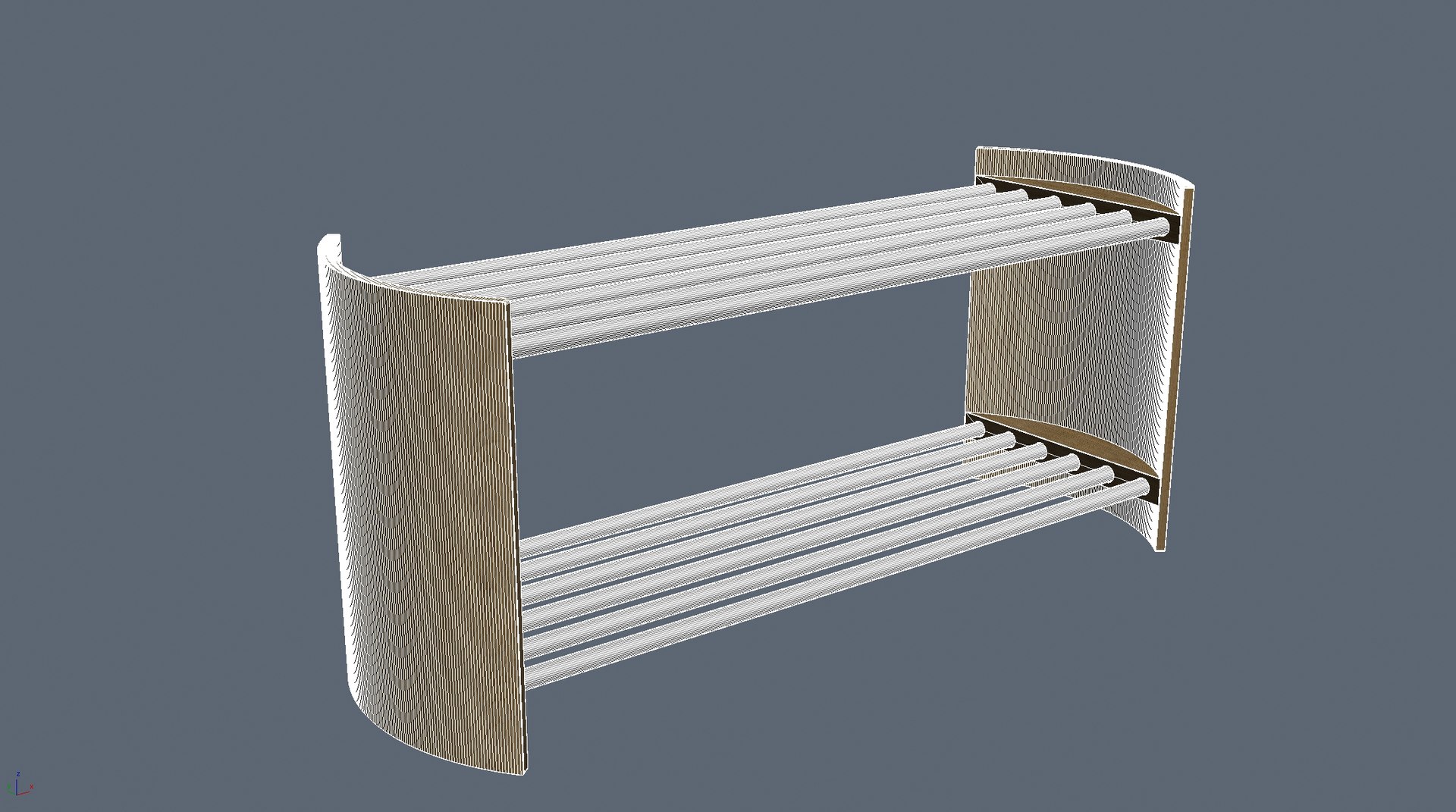 3dsmax Surf Shoe Rack