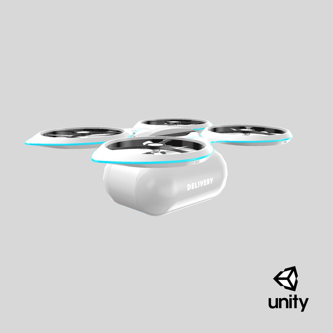 3D Delivery Dron Quadrocopter model https://p.turbosquid.com/ts-thumb/qY/G2uCBf/0s/stemcell_unity_render/png/1620326702/1920x1080/fit_q87/5024a387ec516b23fb4adc21b83d506412eebc29/stemcell_unity_render.jpg