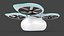 3D Delivery Dron Quadrocopter model