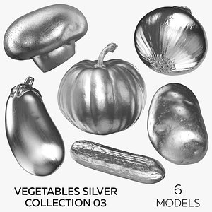 Vegetables Silver Collection 03 - 6 models model