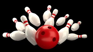 3D bowling ball model