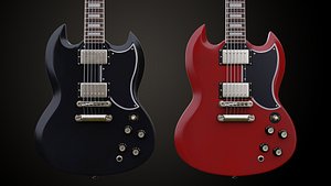 SG Custom Guitar 3D model