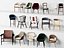Modernes skandinavisches Esszimmer- und Lounge-Hocker-Set