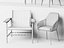 Modernes skandinavisches Esszimmer- und Lounge-Hocker-Set