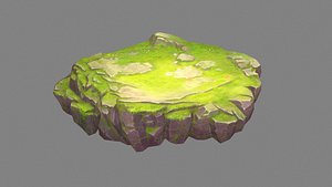 Moss boulders - rock - stone 3D