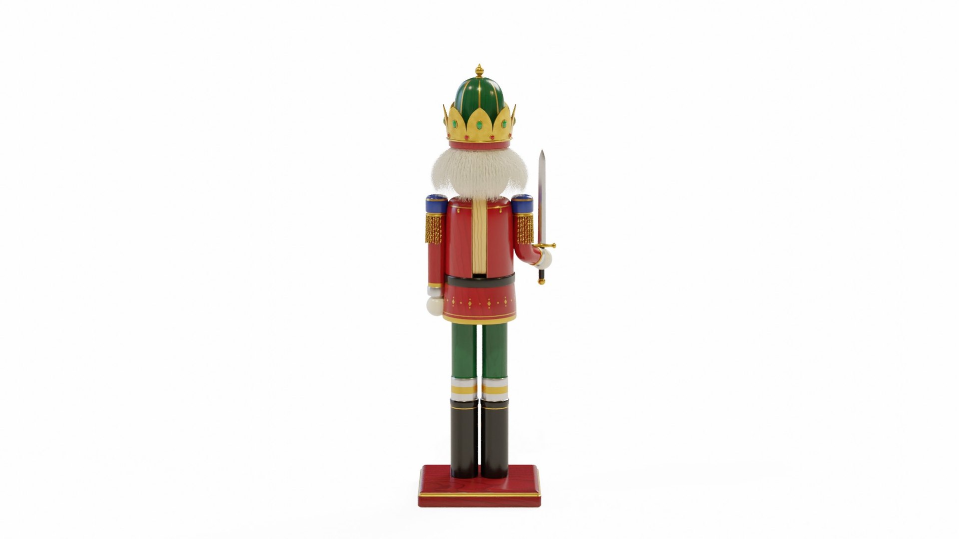 3D Christmas Nutcracker King - Round Head - Painted Wood PBR https://p.turbosquid.com/ts-thumb/qY/fOVg8G/tN/03_nutcrackerkingb_03_back/jpg/1793434548/1920x1080/fit_q87/6892e9835224cee63db61f0d5946081f99b6f843/03_nutcrackerkingb_03_back.jpg