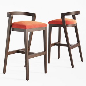 venus bar stool parladesign 3D model