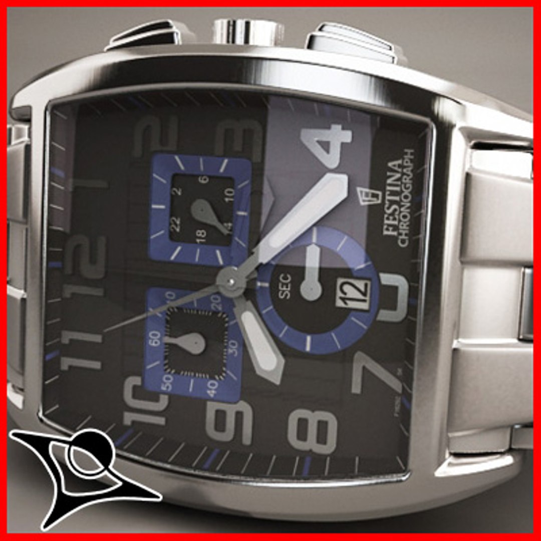 3d model festina watch 5