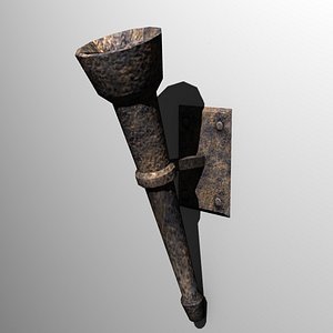 3ds medieval torch