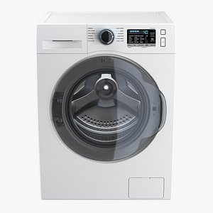 load washing machine white 3D