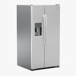 3D GE Side by Side Refrigerator GSS25GYPFS