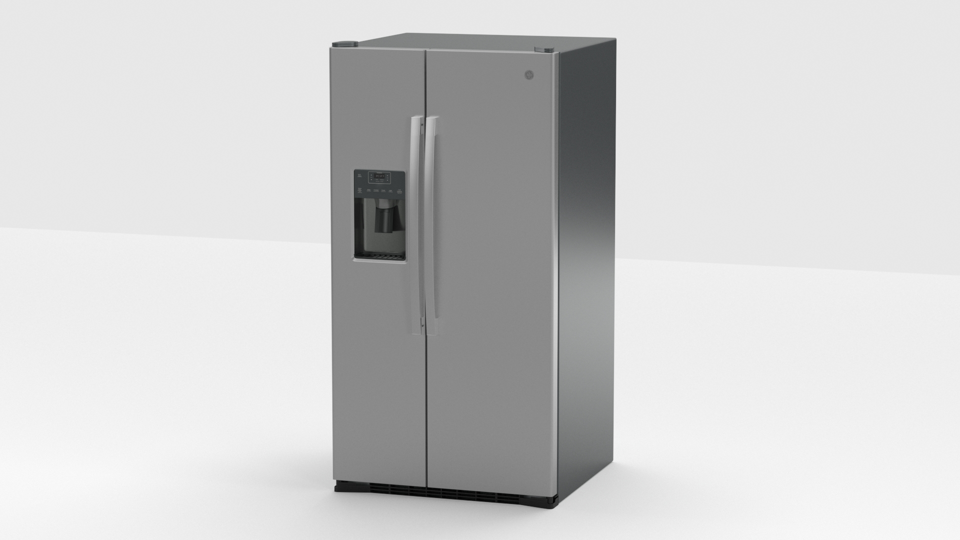 3D GE Side By Side Refrigerator GSS25GYPFS TurboSquid 2087797