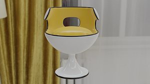 Stylized Office Chair ready to use 3D model