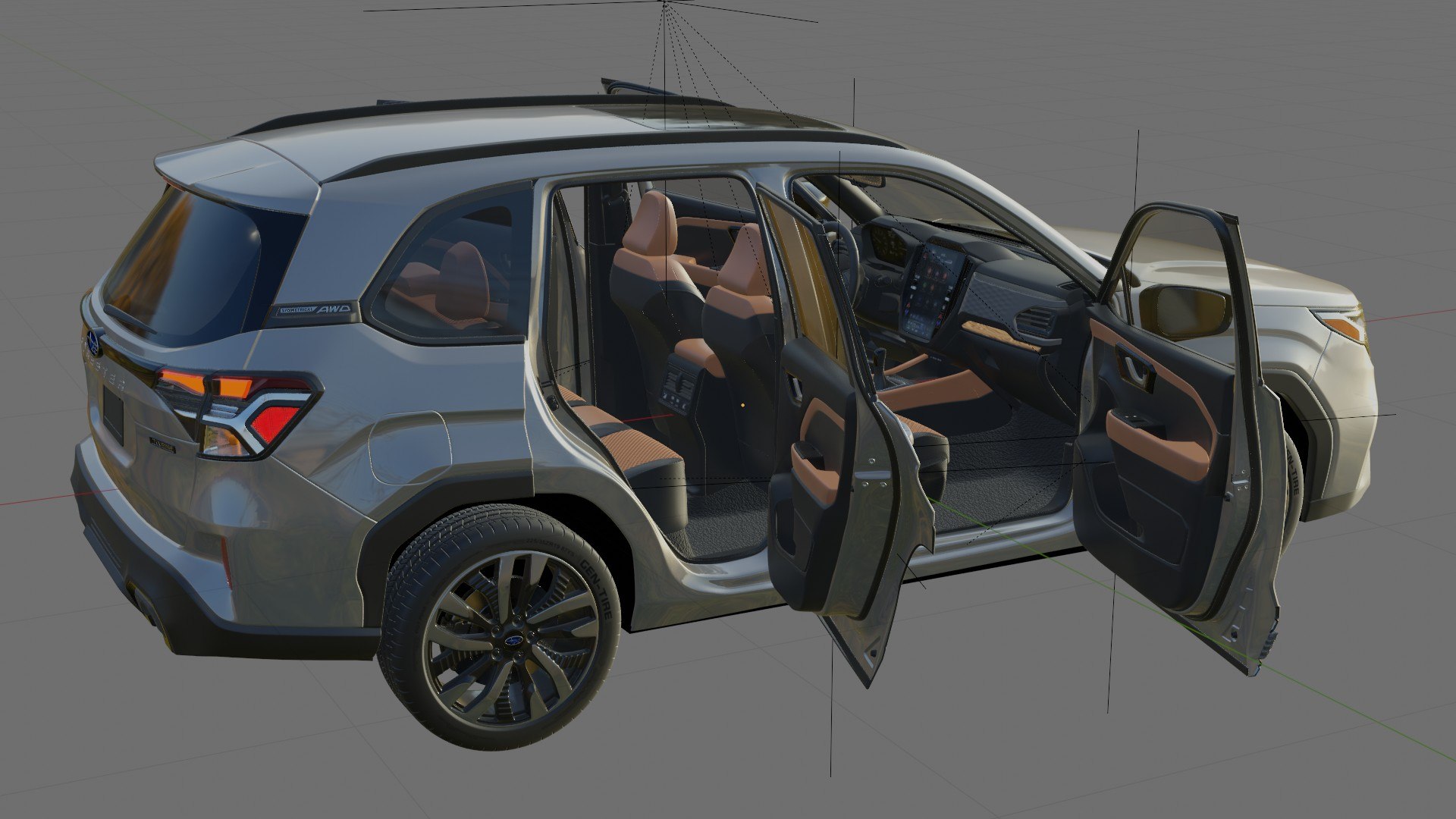 3D model Subaru Forester 2025  with interior https://p.turbosquid.com/ts-thumb/qY/pE9kwS/p3/25/jpg/1718366676/1920x1080/fit_q87/7dfa14ea62ae2708396e99ec12745263eda48049/25.jpg