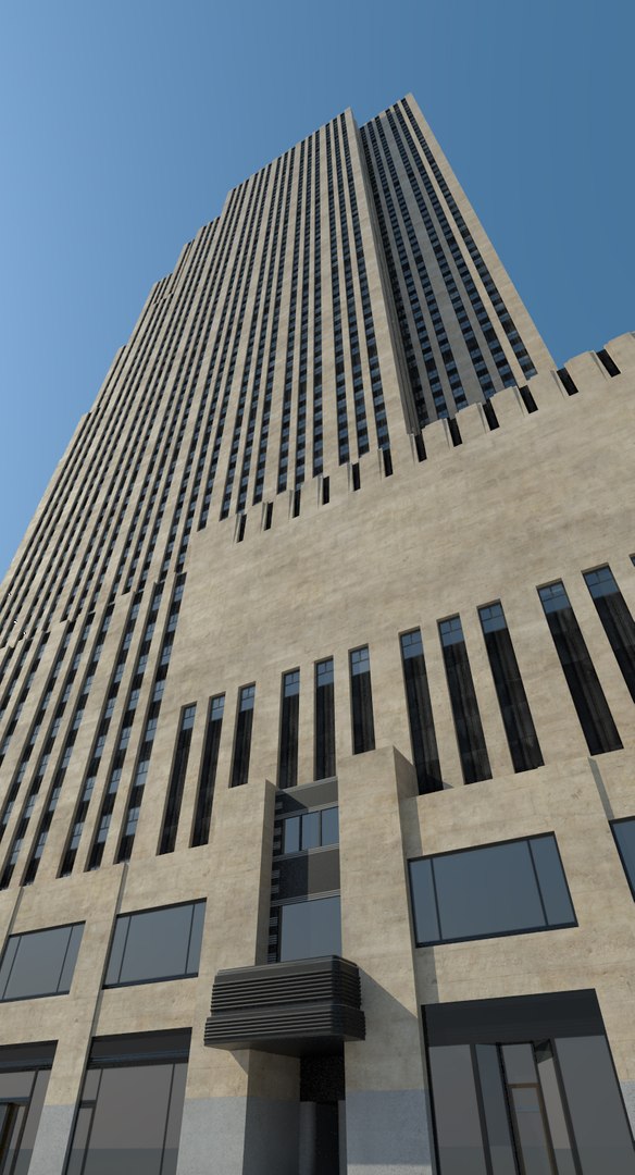 New York 30 Rockefeller 3d Obj