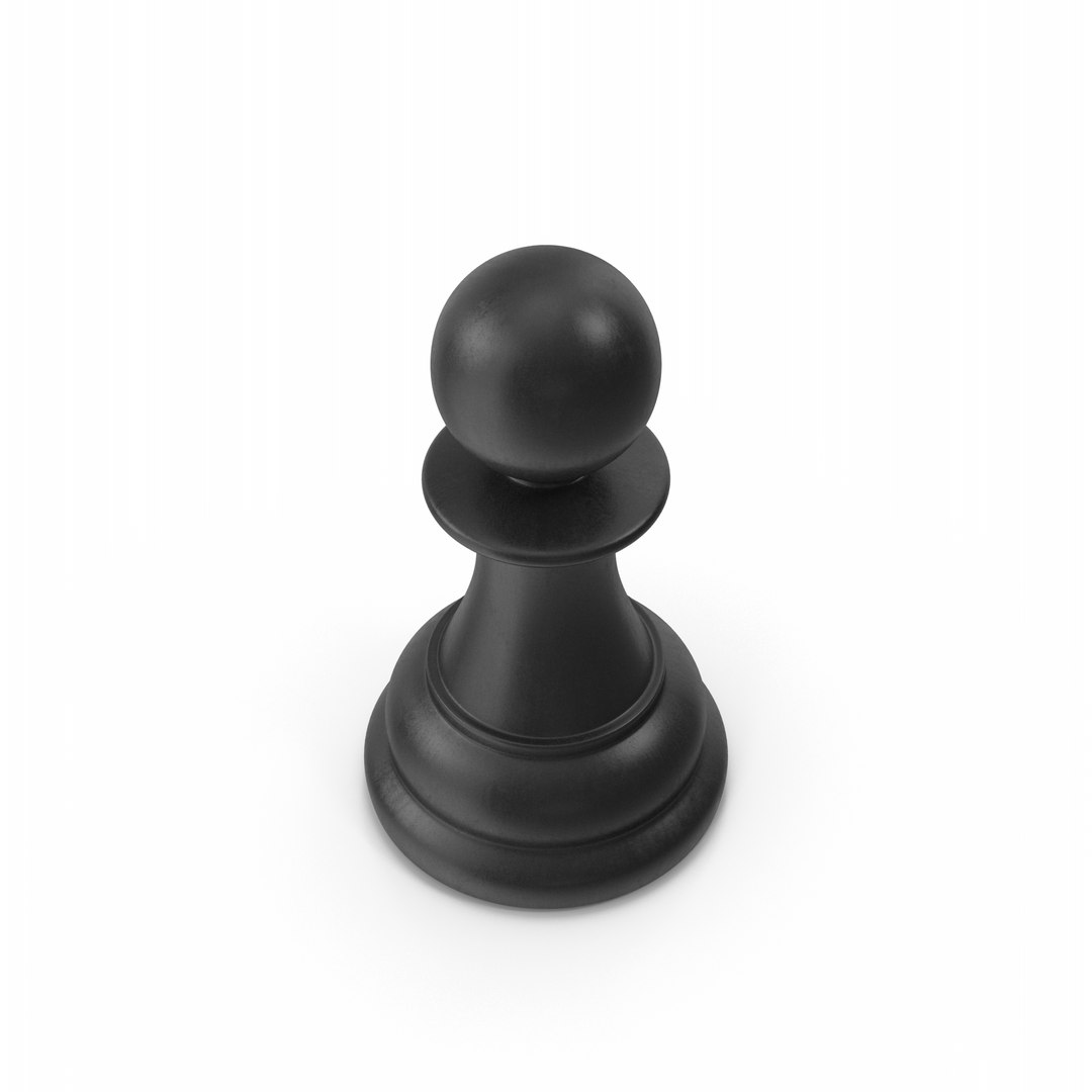 Black Chess Pawn 3D Model - TurboSquid 2137989