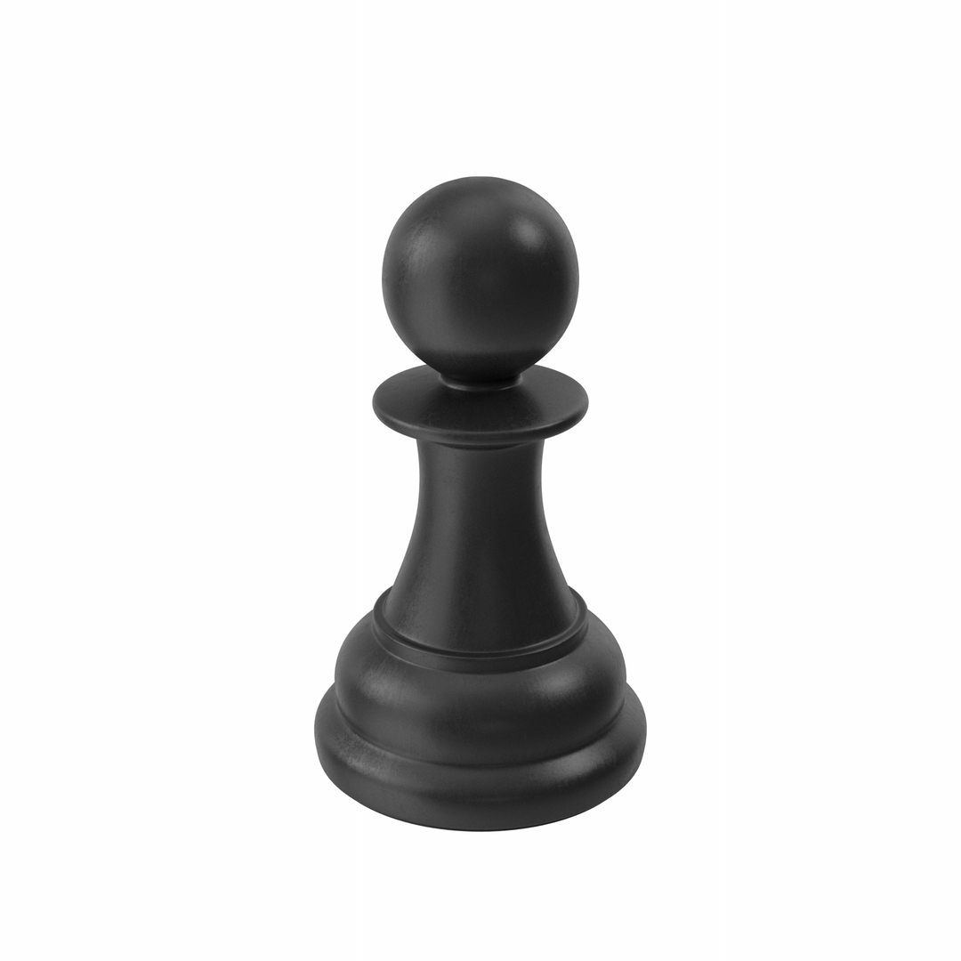 Black Chess Pawn 3D Model - TurboSquid 2137989