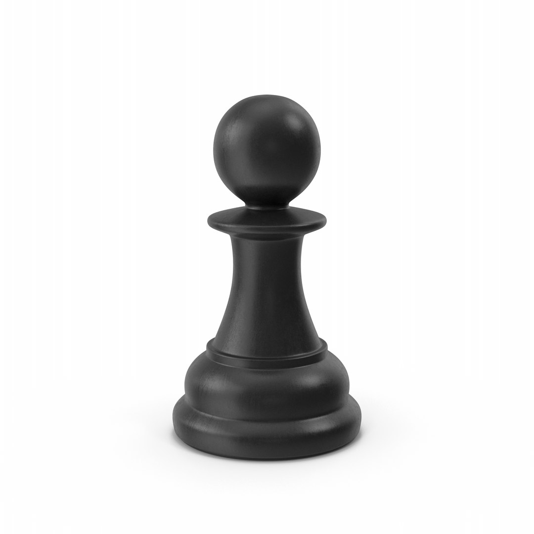 Black Chess Pawn 3D Model - TurboSquid 2137989
