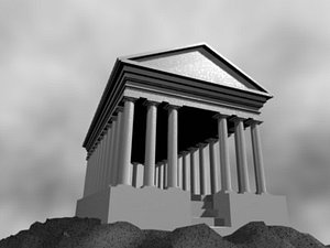3ds max greek temple