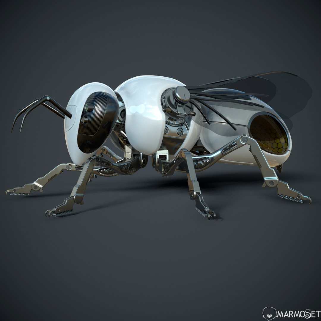 sci-fi robotics bee 3D model https://p.turbosquid.com/ts-thumb/qZ/0ujNMn/3YxkxzGN/screenshot001/png/1515692657/1920x1080/fit_q87/6cbe59e46707fa72e11df2b9e052b695527dc305/screenshot001.jpg