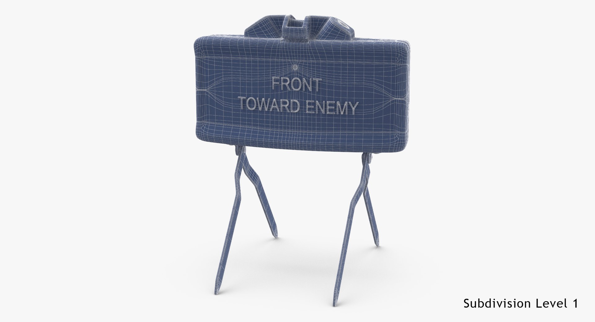 3d model m18 claymore https://p.turbosquid.com/ts-thumb/qZ/10AXbL/IzBaDt2k/m18_claymore_mine_wireframe_subdiv1/jpg/1489388226/1920x1080/fit_q87/311abcc0eda4a3ab3ec0ed1c1b1a2144d6d41609/m18_claymore_mine_wireframe_subdiv1.jpg