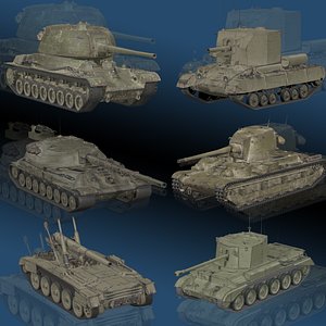 Tanks 3D Models Collection model