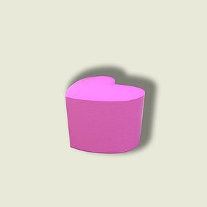 pouf heart