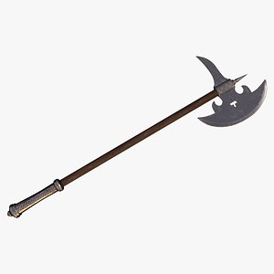3D Medieval Battle Axe