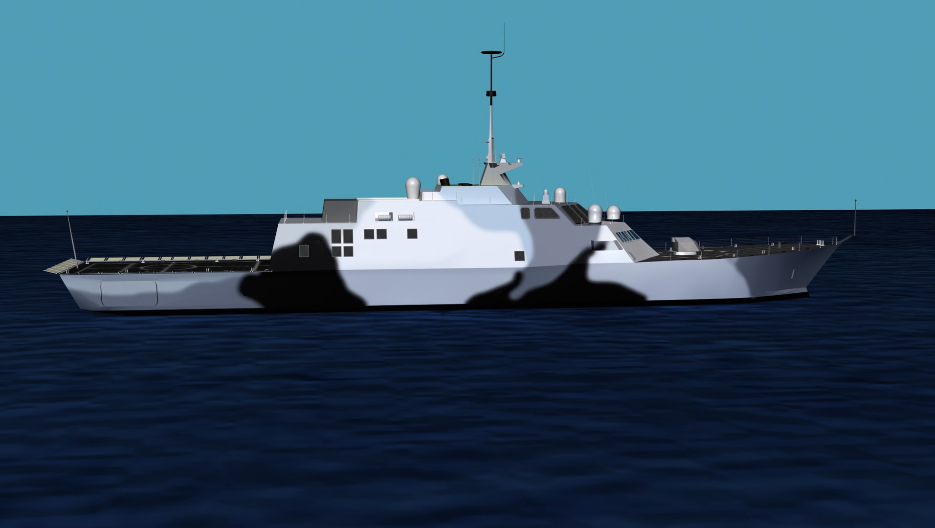Freedom Class Blk 1 LCS-3 USS Fort Worth Model - TurboSquid 1920050