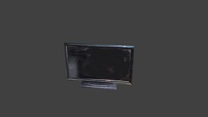 FREE Retro 2010s Flat Screen LCD TV - Low Poly PBR