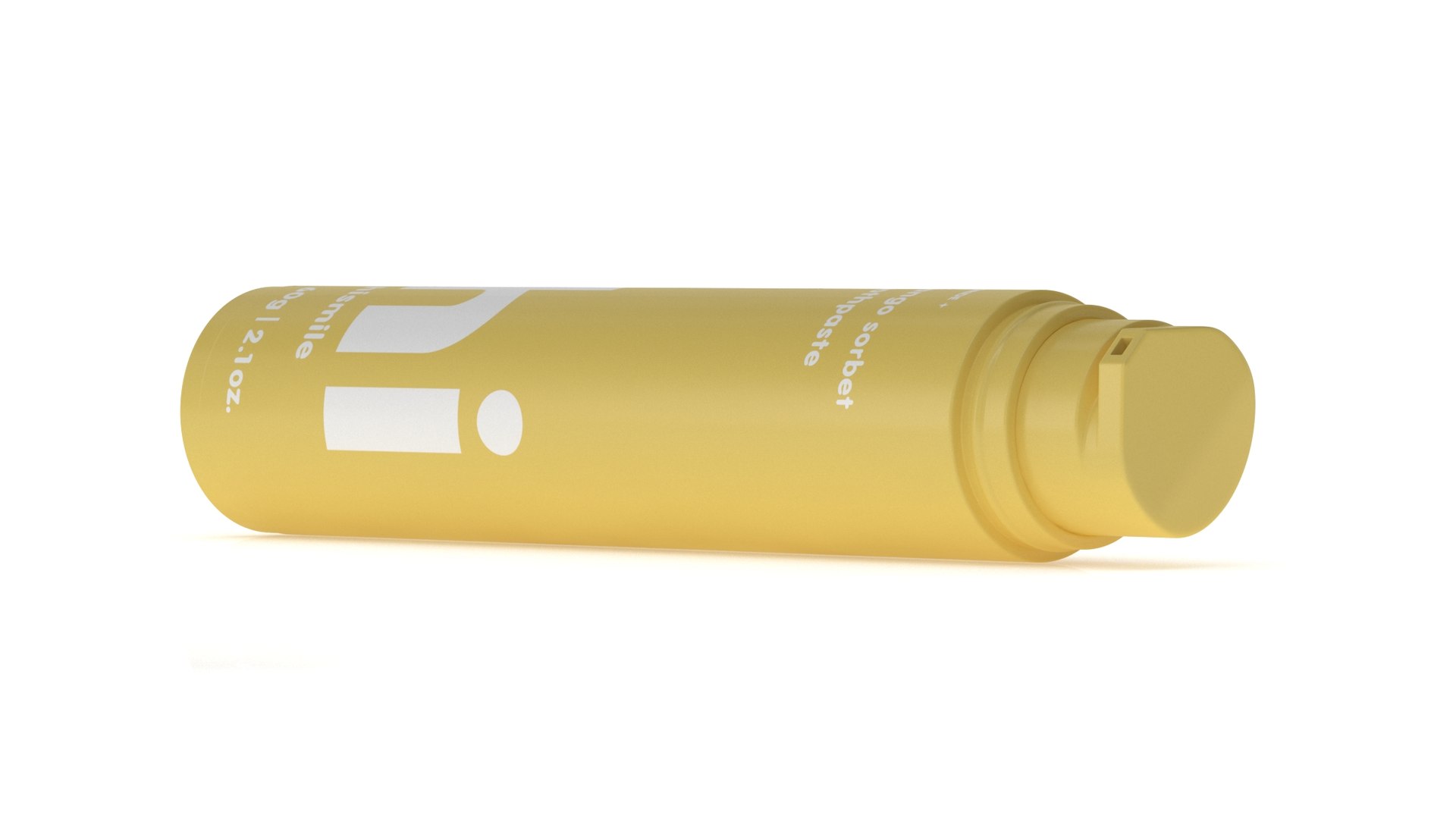 3D Model Toothpaste Bottle 2 Yellow - TurboSquid 2166814