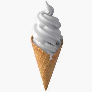 3D Realistic Ice Cream Cone model