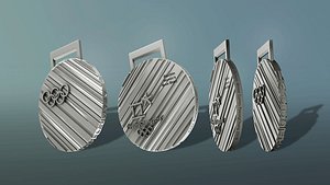 Pyeongchang 2018 Olympic Medal 3D