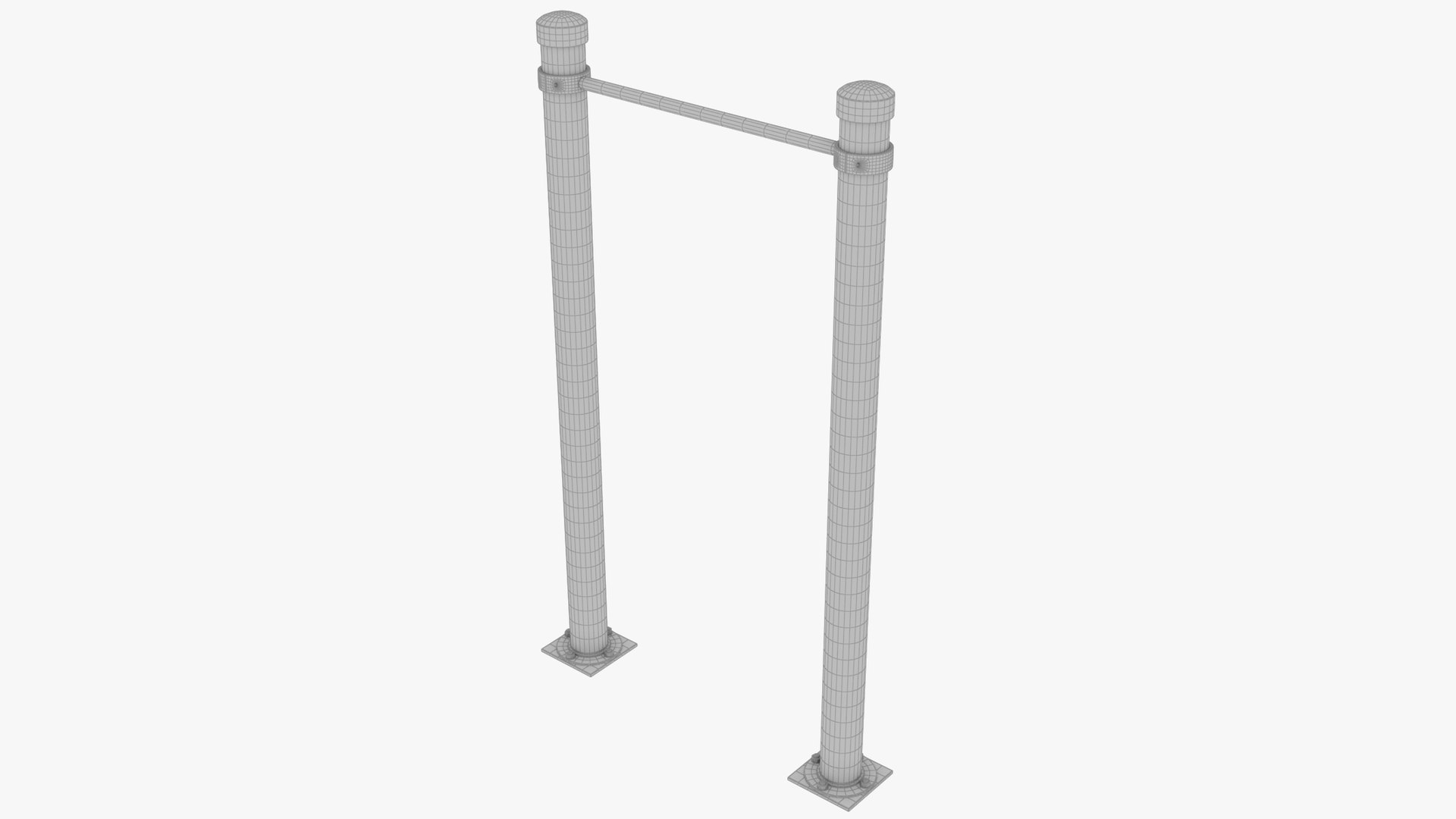 3D High Bar Workout Equipment V1 TurboSquid 2067825