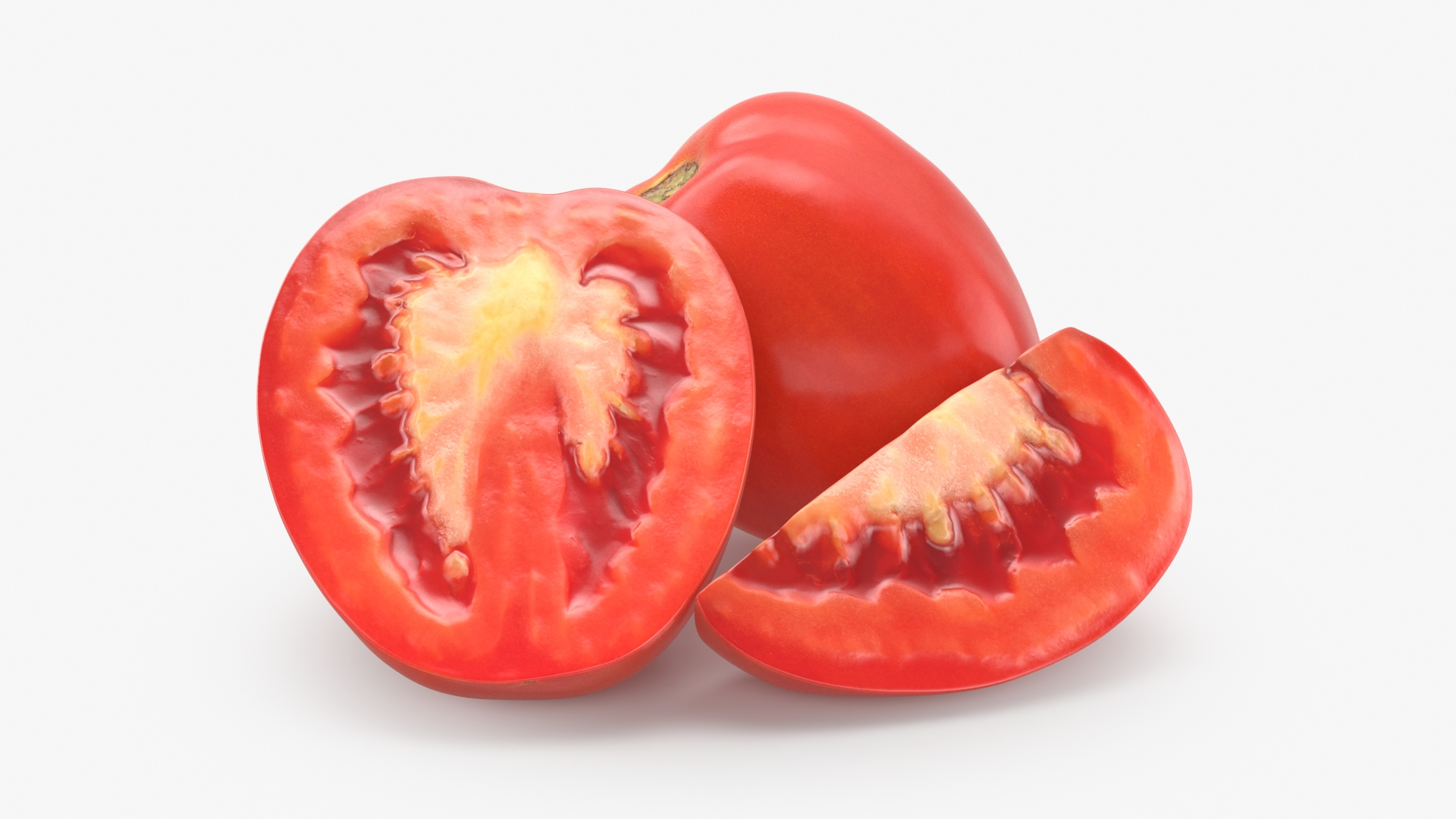 3D Tomatoes And Cucumbers Model TurboSquid 2177742