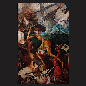 Fall of the Rebel Angels Version 3 Tapestry 3D