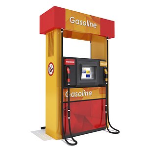 3d model gas pump