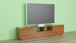 3D Wooden TV stand