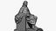 3D franklin memorial statue model